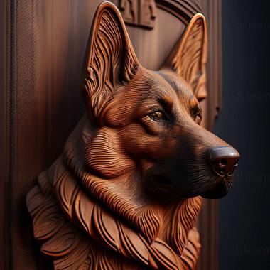 3D model german shepherd (STL)